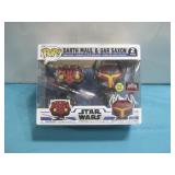 NIP Star Wars Darth Maul & Gar Saxon Vinyl Figures