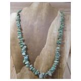 S.S Vtg. Chunky Turq., Nugget Necklace 104grms T.W