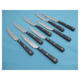 (8) Vtg J.A. Henckels Stainless Steel Knives See