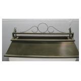 Vtg Brass Pool Table Hanging Light See Info