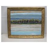Framed Bert Fischer Painting 23' x 19'