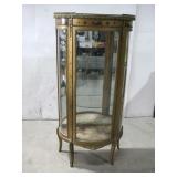 Vtg French Style Curio Cabinet See Info