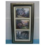 Framed Cottage Print Collage 12' x 22'
