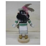 Vtg Wood Carved & Painted Kachina 7'