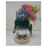 Vtg Wood Carved & Painted Kachina 8'