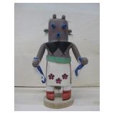 Vtg Wood Carved & Painted Kachina 8.25'