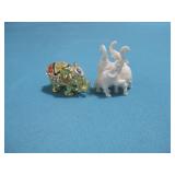 Two Elephant Figurines 2' Tall
