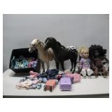 Our Generation Baby Dolls W/Horses & Accessories