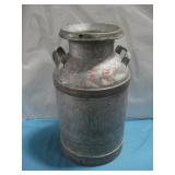 Vtg Milk Can W/ Lid 24'