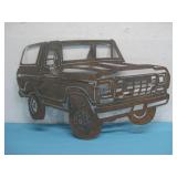 Plasma Cut Vtg Ford Bronco 18' x12' See Info