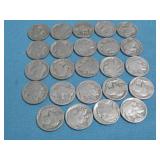 Twenty-Four Buffalo Nickels