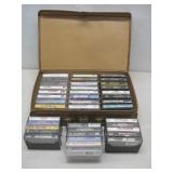 Case Of Cassette Tapes Various Genre Observed Wear