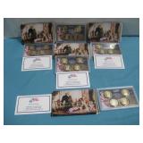 Five 2007 US Presidential $1 Coin Proof Sets