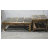 Wood Coffee Table & Side Table Set See Info