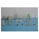 Glass Insulators & Various Style Bottles See Info