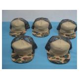 Five Camo Hats