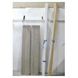 (11) Base Boards & Two Rubbermaid Shelves See Info