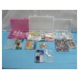 Assorted Beads, Thread, & More