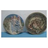 Two Decorative Ceramic Display Plates See Info