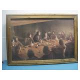 Framed The Last Supper Print 38' x 26.5'
