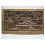 Wood Carving Wall Art 16' x 28' See Info