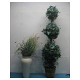 Two Potted Artificial Plants See Info