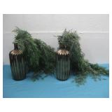 Two Potted Artificial Plants See Info