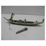 Vtg Italian Brass Gondola Figurine & More See Info