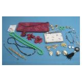 Coach Wrist Wallet, Assorted Costume Jewelry See