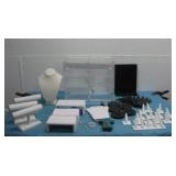Assorted Jewelry Display Stands & Display Case See