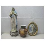 Vtg Jesus Christ Statue & More See Info