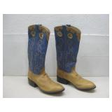 Vtg Honchos Leather Cowboy Boots Sz 9.5 D See Info