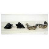 2 Pairs Sterling Silver Earrings See Info