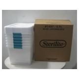 (6) Sterilite Plastic Storage Bins