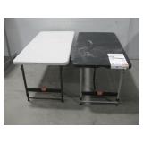 Two 4' HDX Adjustable Folding Tables See Info