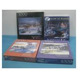 NIP Four 1000pc Bits & Pieces Jigsaw Puzzles