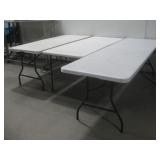 Three Folding Tables Largest 6' See Info