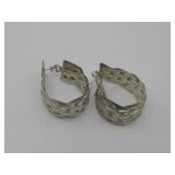 Milor Made In Italy S.S Vtg Earrings Hallmarked