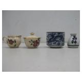 Vtg Wad Porcelain Creamer, Sugar Bowl & More