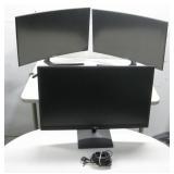 Two Samsung Curved Monitors, LG Monitor See Info