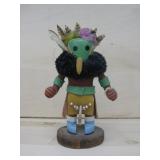 Vtg Wood Carved & Painted Kachina 6'