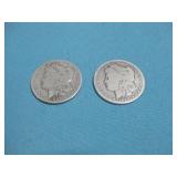 1896 & 1897 Morgan Silver Dollars