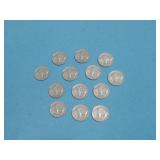 (13) Buffalo Nickels