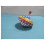 Vtg Tin Spinning Top Toy See Info