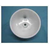 Vtg Sunbeam Milk Glass Juicer Bowl Attachment See