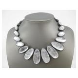 Lia Sophia Kiam Rock Crystal Necklace Hallmarked