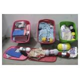 Assorted Fabric, Yarn, & More