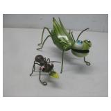 Metal Grass Hopper & Ant Figurines See Info
