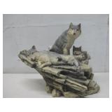 Resin Wolf Family Sculpture 8' Tall See Info