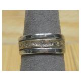 S.S & 12KGE N/A Vtg. Hallmarked Ring